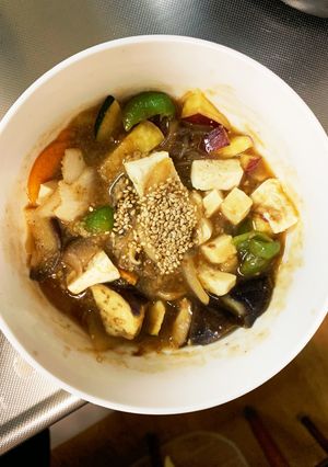 肉無根菜たっぷりコク旨甘辛味温野菜サラダ-レシピのメイン写真