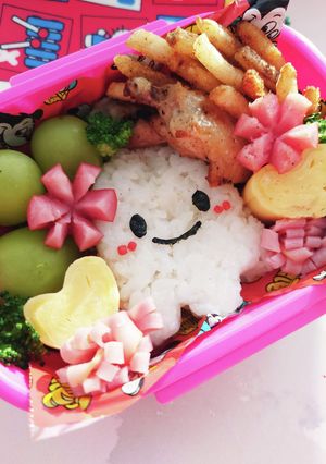 ハロウィンのオバケ　キャラ弁!!-レシピのメイン写真