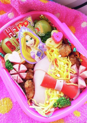 ラプンツェルのキャラ弁！-レシピのメイン写真
