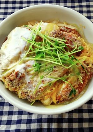 豆苗のカツ丼♪-レシピのメイン写真