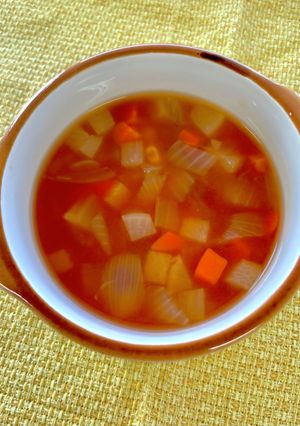 野菜たっぷりトマトスープ-レシピのメイン写真