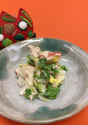白菜のごまマヨサラダ　-レシピのメイン写真