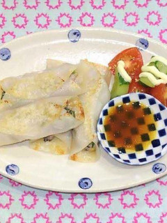 ハンダマ(水前寺菜)の餃子-レシピのメイン写真