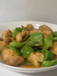 鶏肉とピーマンの甘酢炒め-レシピのメイン写真
