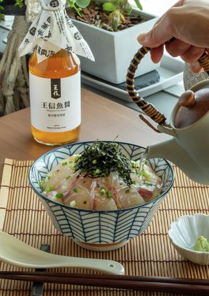 魚醤で作った鯛茶漬け(生の鯛)-レシピのメイン写真