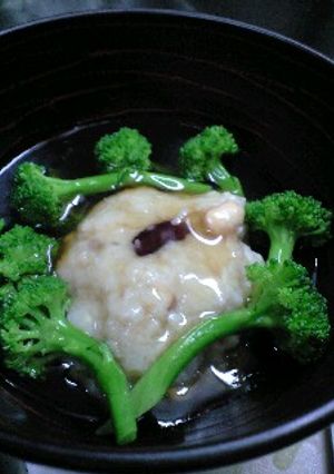 豆入り♪もちもち蓮根蒸し-レシピのメイン写真