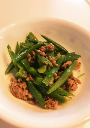 ささげと挽肉の炒め物!管理栄養士レシピ-レシピのメイン写真