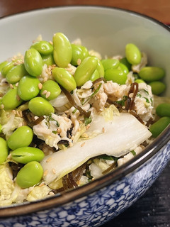 減塩レシピ☆枝豆.鶏ささみの塩昆布和え-レシピのメイン写真