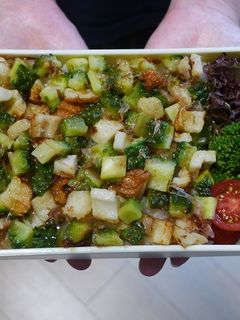 ゴーヤとちくわのおかか和え丼弁当-レシピのメイン写真