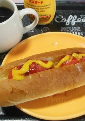 赤ウインナーのホットドッグ★喫茶店風-レシピのメイン写真