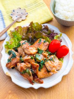 簡単うま!鶏ももの梅しそ照り焼き-レシピのメイン写真
