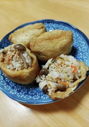 あさりとしめじの炊き込みご飯いなり-レシピのメイン写真