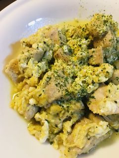 鶏肉の野菜炒め●鶏胸肉のハーブ玉子とじ-レシピのメイン写真