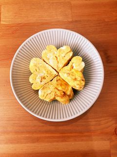 時短 卵焼き お弁当 ハート-レシピのメイン写真
