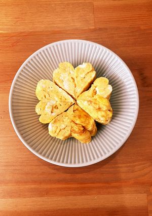 時短　卵焼き　お弁当　ハート-レシピのメイン写真