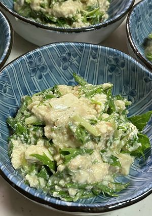 豆腐と水菜のサラダ-レシピのメイン写真