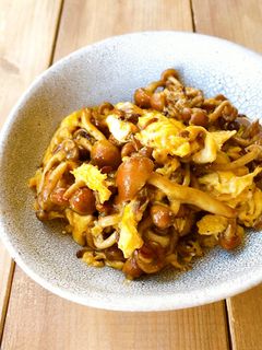簡単♪なめこと玉子のバター醤油炒め-レシピのメイン写真