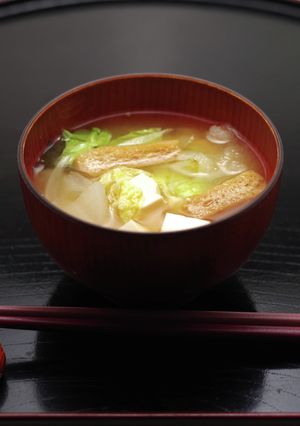 健康的！経済的！3種野菜の一人前味噌汁-レシピのメイン写真