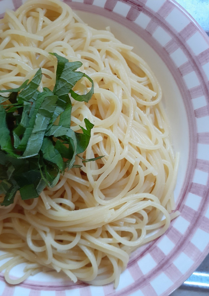 簡単★柚子胡椒とめんつゆの和風パスタ-レシピのメイン写真