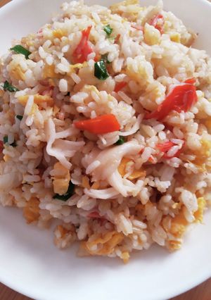 焦がし醤油のマヨかにかまチャーハン-レシピのメイン写真