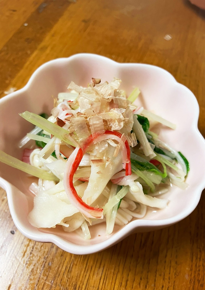 白だしで簡単　水菜と舞茸のおひたし-レシピのメイン写真