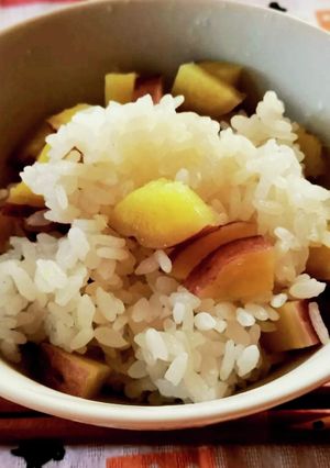 無農薬野菜・サツマイモご飯-レシピのメイン写真