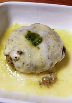 簡単！豚挽き肉のバジルバーグ♪-レシピのメイン写真