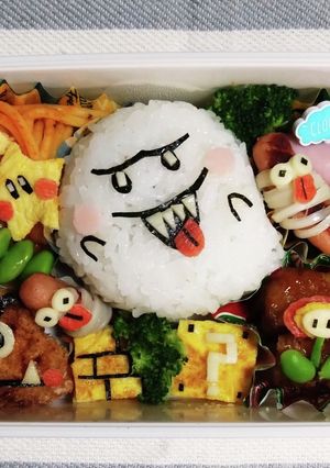 マリオ　テレサ　ハロウィン　キャラ弁-レシピのメイン写真