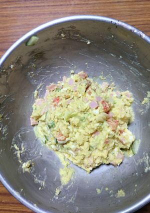 ヨウサマの減塩おやじの病院食アボポテサラ-レシピのメイン写真