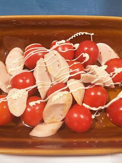 ソーセージとトマトのマヨ和え-レシピのメイン写真