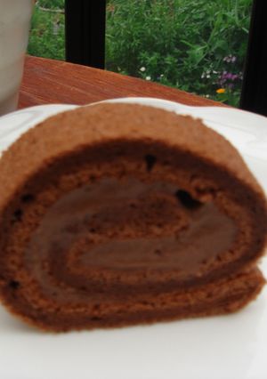 幸せ♪シフォンのしっとりチョコロール-レシピのメイン写真