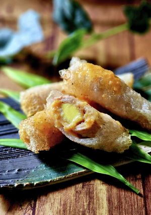 葉生姜と豚ロースのライスペーパー揚げ-レシピのメイン写真