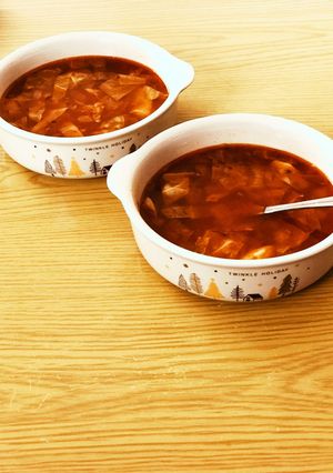 トマトの旨辛簡単スープ-レシピのメイン写真