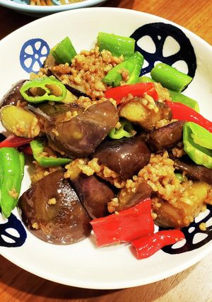 ナスと万願寺とうがらしの肉味噌炒め-レシピのメイン写真