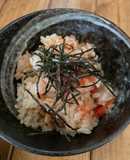 トマトとあさり缶で炊き込みご飯