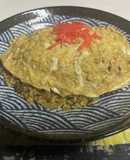 高菜炒飯のふわとろオムライス