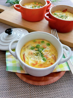 生クリーム不使用!節約ココットキッシュ-レシピのメイン写真