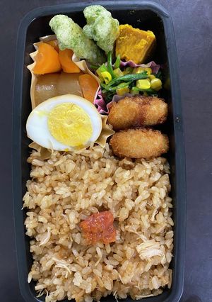 頑張るパパへ⑲ホタテの炊き込みご飯-レシピのメイン写真