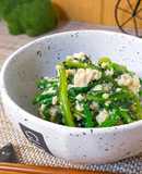 茹でるの卒業！レンジでほうれん草の白和え