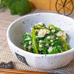 รูปของ 茹でるの卒業！レンジでほうれん草の白和え