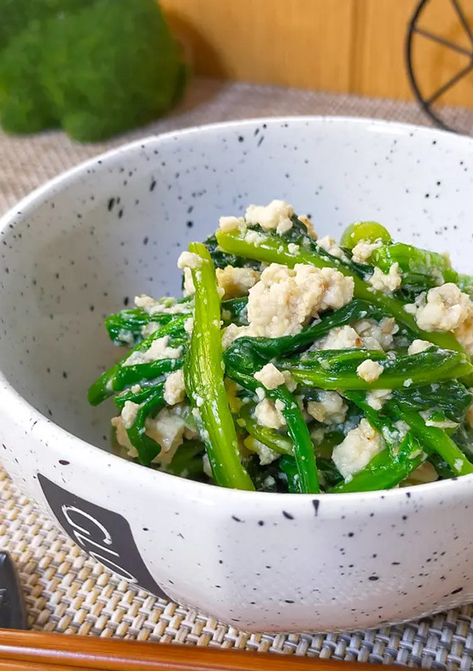 茹でるの卒業！レンジでほうれん草の白和え-レシピのメイン写真