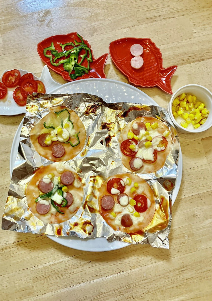 餃子の皮ピザ　子供と作ろう-レシピのメイン写真