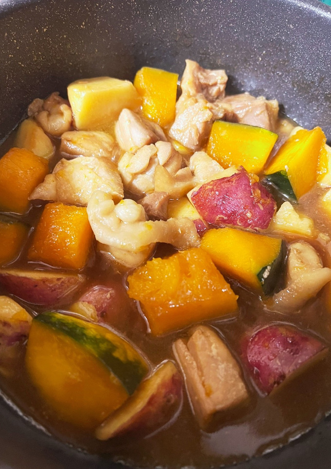 秋のほくほく☆お芋さんと鶏肉の甘い煮物-レシピのメイン写真