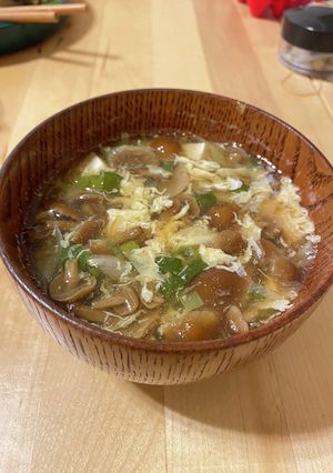 なめこ　中華スープ　簡単スープ　豆腐　-レシピのメイン写真