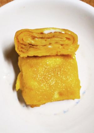 目から鱗～♪卵1個で厚焼き卵が出来る♡-レシピのメイン写真