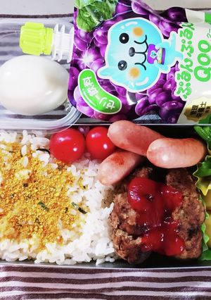 ハンバーグ弁当(10/16)-レシピのメイン写真