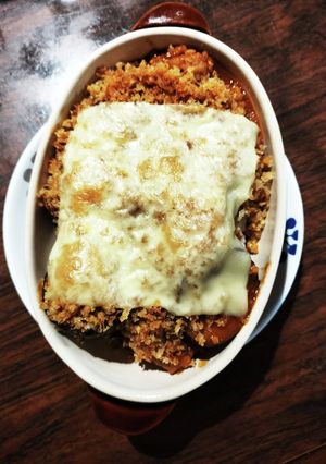 茄子と豚挽き肉ハヤシカレーチーズドリア-レシピのメイン写真