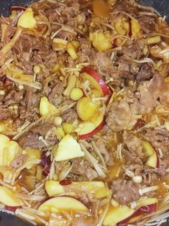 さつまいもと牛肉の甘辛炒め煮-レシピのメイン写真