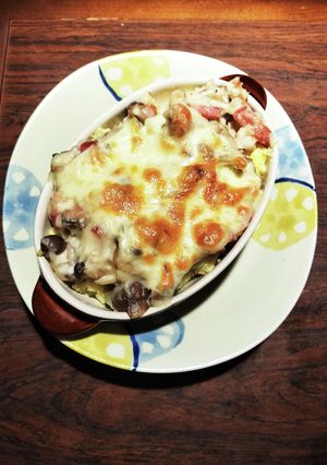 ★しめじとベーコンのさつまいもグラタン★-レシピのメイン写真