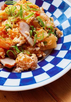 時短ごはん　とろーりチーズのキムチご飯-レシピのメイン写真